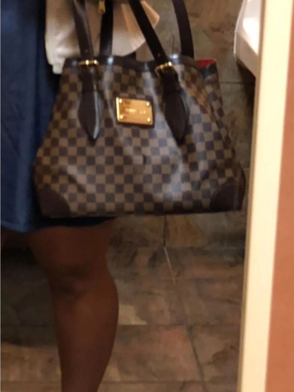 Louis Vuitton Red Interior with Dark Brown Leather Trim